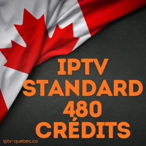 Crédits revendeur IPTV Standard 480 crédits — panel revendeur IPTV Québec